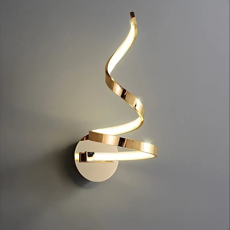 LumiSpiral - LED Vägglampa med Modern Design Carvallo