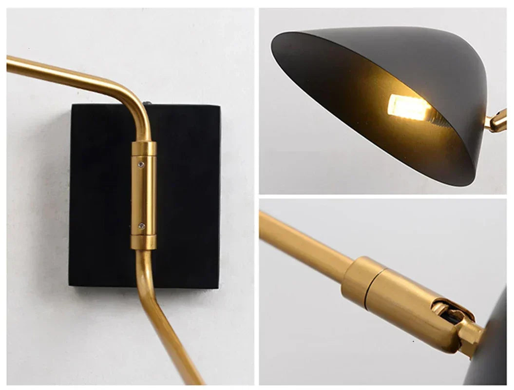 FlexGlow - Svängbar Vägglampa med Lång Arm och LED-belysning Carvallo