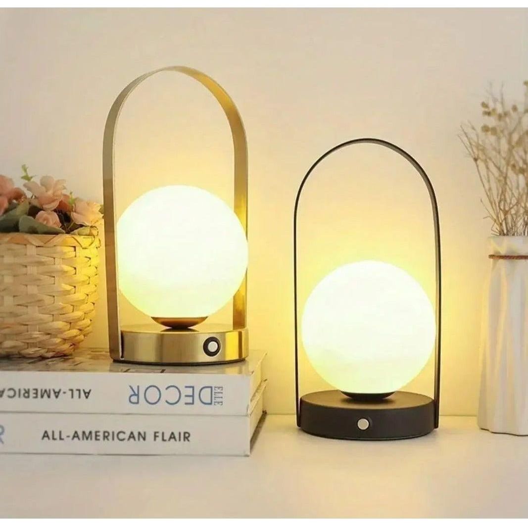 MoonBeam Lampa - Touch-Control Kula Formad Bärbar LED Nattlampa Carvallo