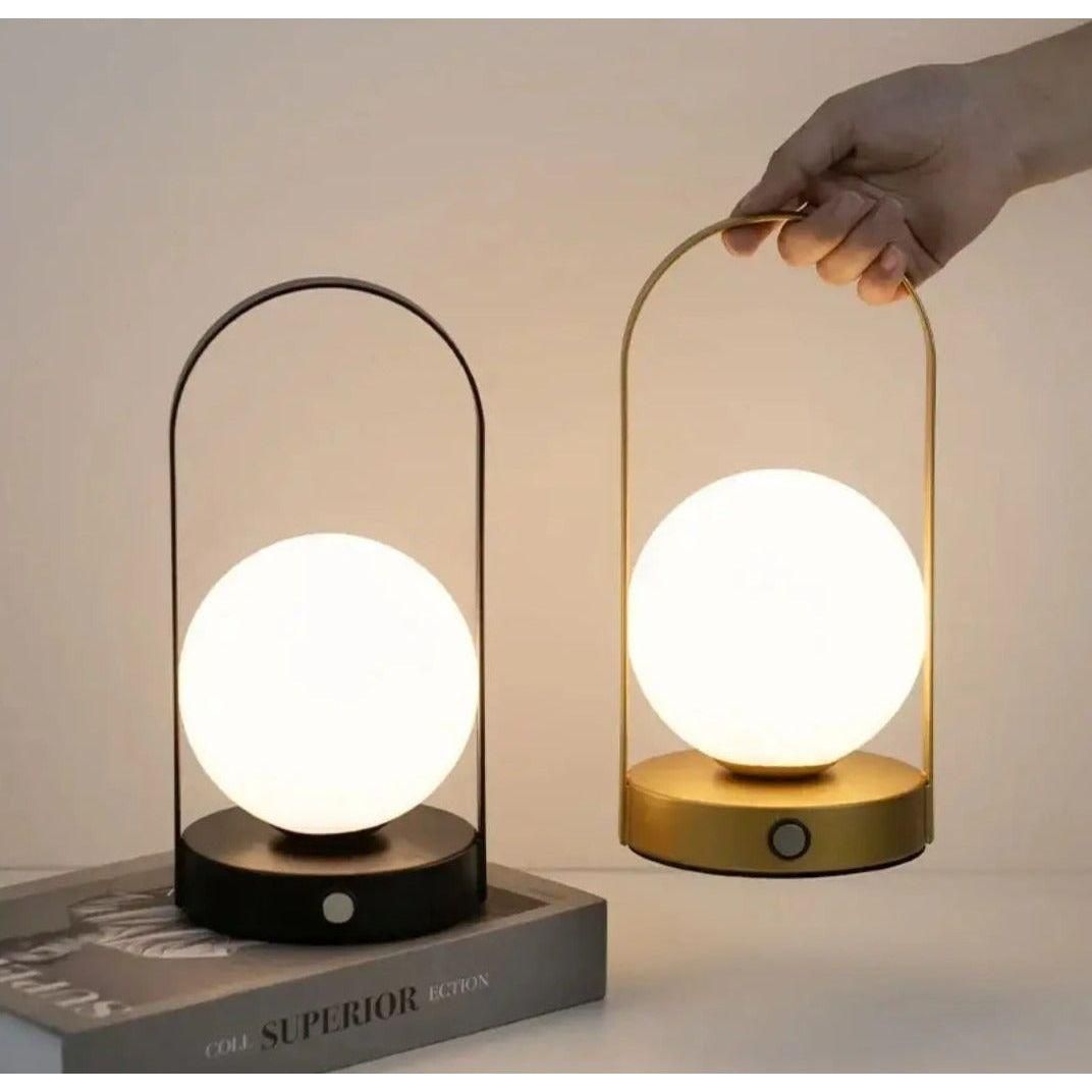 MoonBeam Lampa - Touch-Control Kula Formad Bärbar LED Nattlampa Carvallo