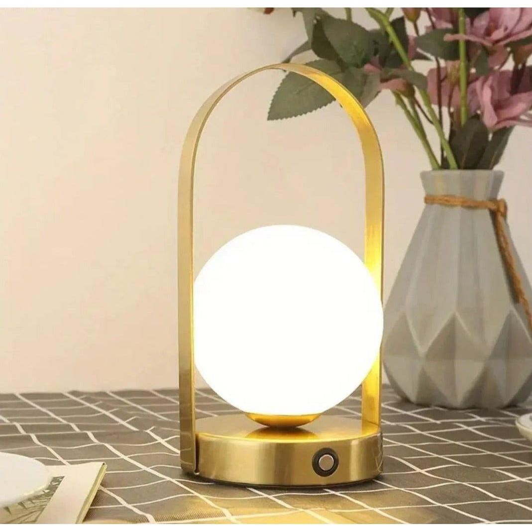 MoonBeam Lampa - Touch-Control Kula Formad Bärbar LED Nattlampa Carvallo