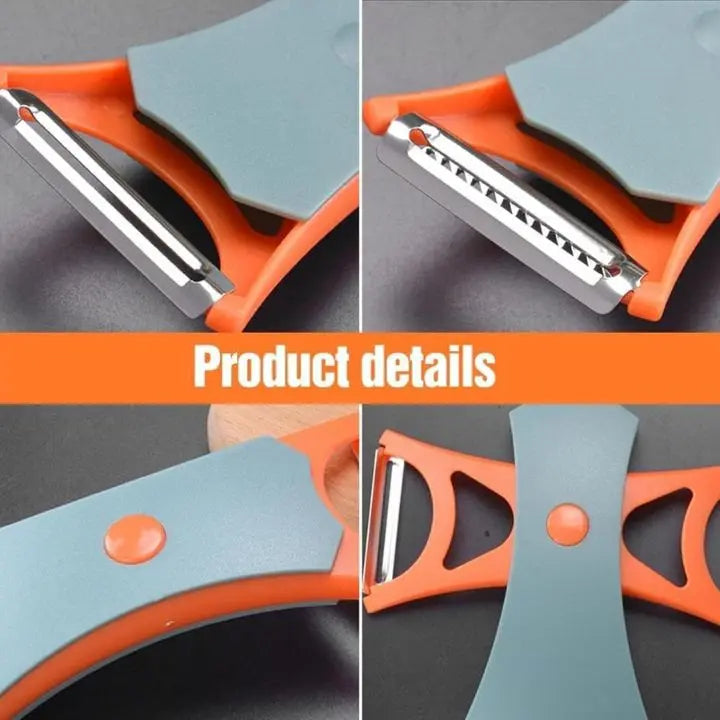 Multifunktionell skalare – Verktyg med dubbla eggar för jämn och tandad skivning MILA Sverige