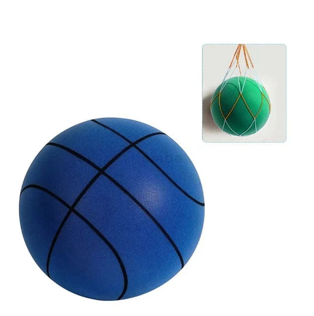 Ljudlös Basketboll Syntetisk för Träning och Lek-Basketbollar-Hemnix-18cm-Blå-Hemnix