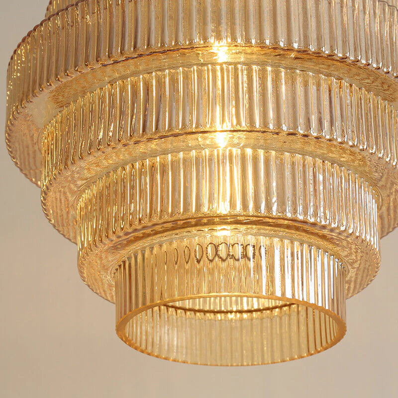 Flaskformad mässingsglas hängande lampa för vintage elegans Carvallo