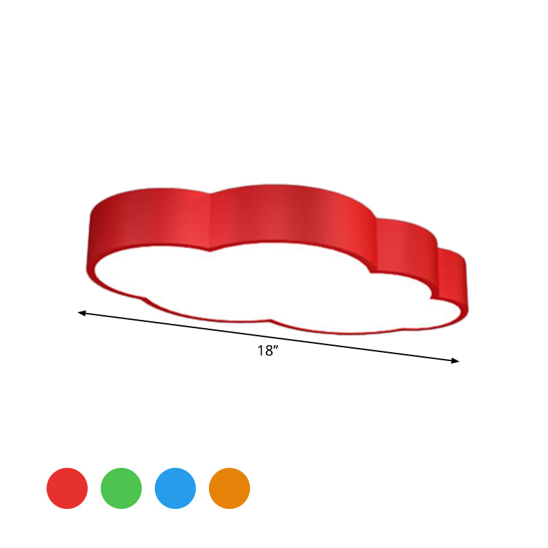 Molnformad Barnrum Taklampa Led Akryl Barn Carvallo