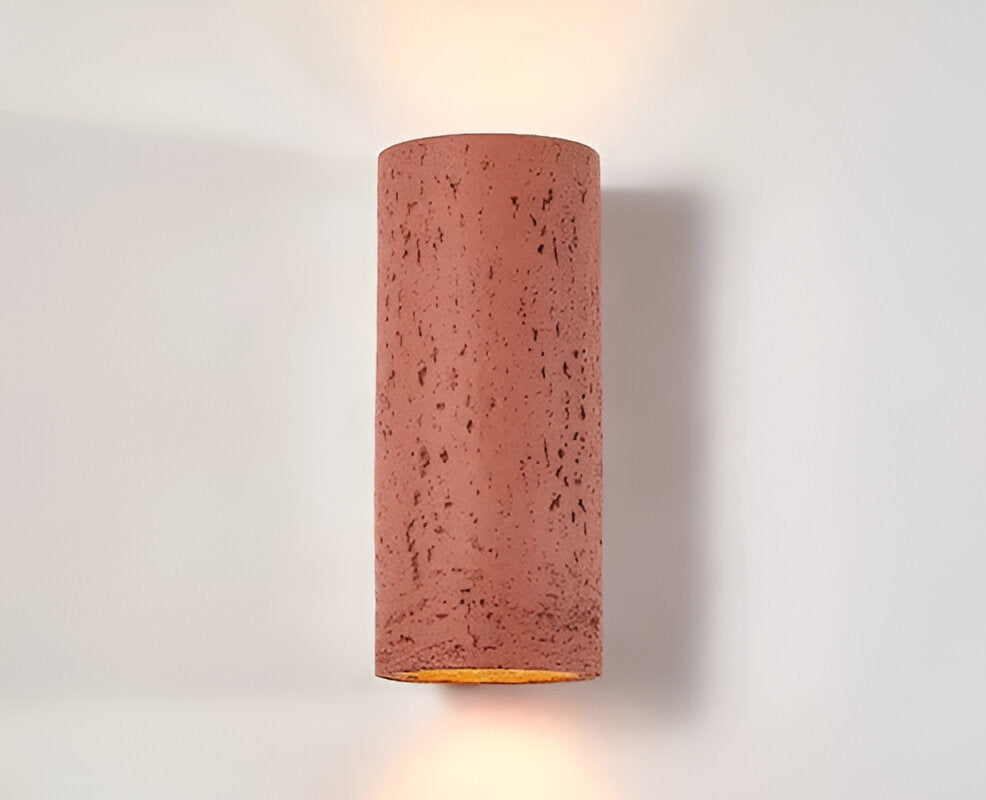 Cylinder Tube Vägglampa Wabi Sabi Stone LED Vägglampa Carvallo