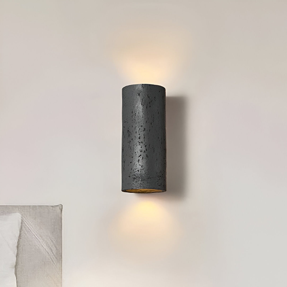 Cylinder Tube Vägglampa Wabi Sabi Stone LED Vägglampa Carvallo