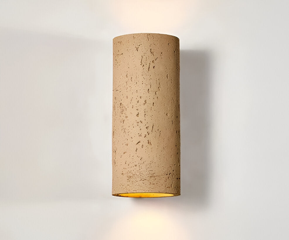 Cylinder Tube Vägglampa Wabi Sabi Stone LED Vägglampa Carvallo