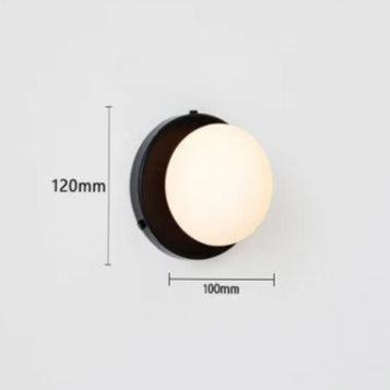 Elegant Glasvägglampa med plug-in design och LED-lampa Carvallo
