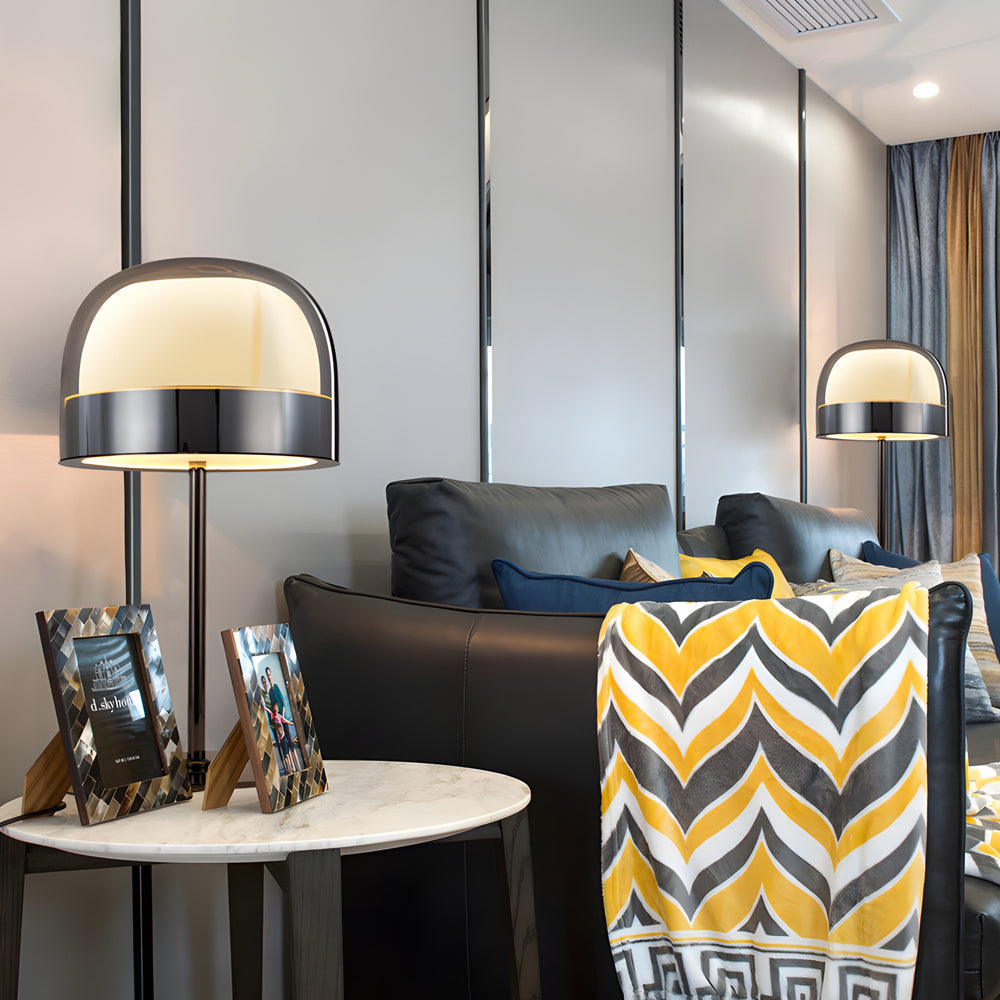 Equatore Glasbordslampa med tvålagers nattljusdesign Carvallo