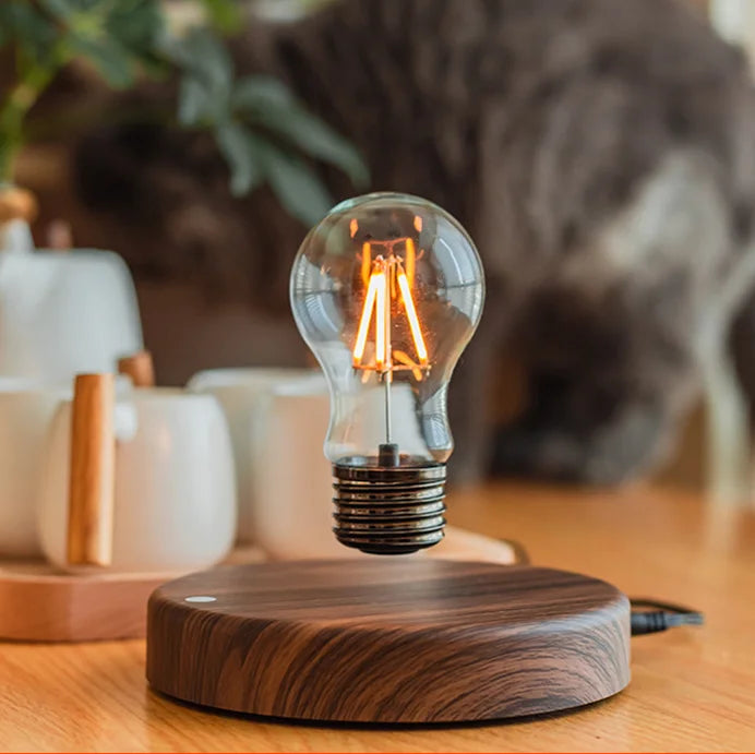 Flytande glas LED-bordslampa med magnetisk levitation Carvallo
