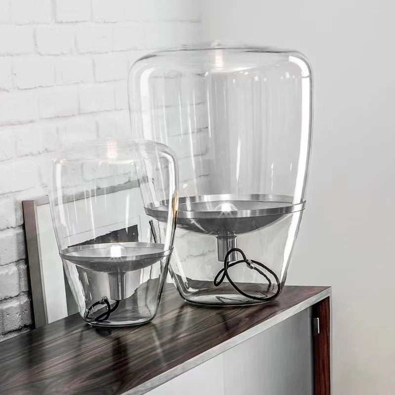 Glasbordslampa för vardagsrummet Elegant inomhusbelysning Carvallo
