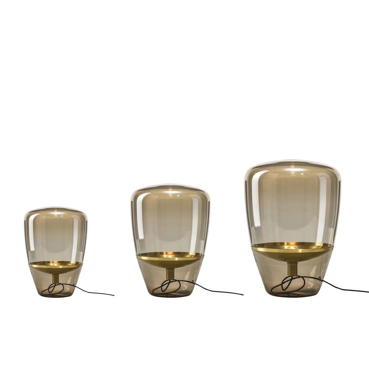 Glasbordslampa för vardagsrummet Elegant inomhusbelysning Carvallo