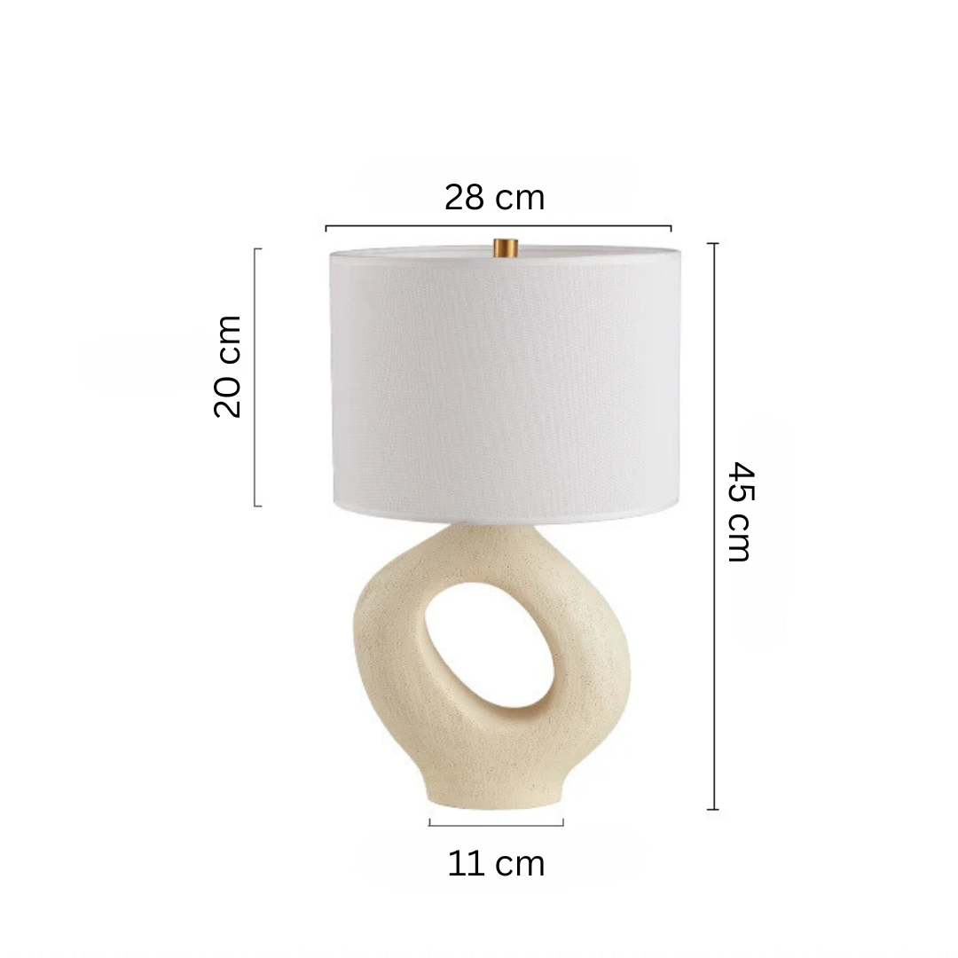 Gold Finish Bordslykta Med LED Ljus Källa E27 Varm Vit Carvallo