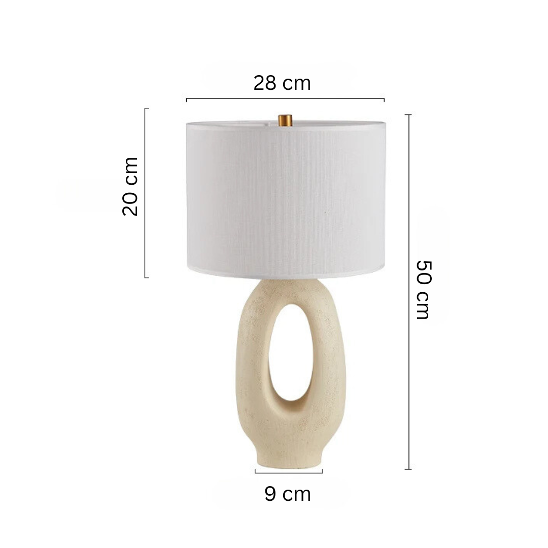 Gold Finish Bordslykta Med LED Ljus Källa E27 Varm Vit Carvallo