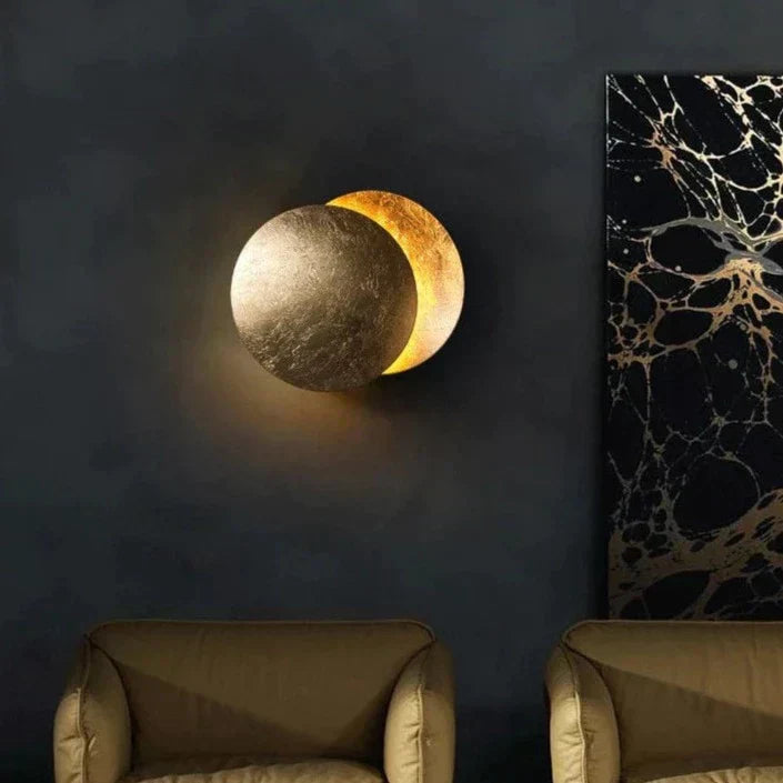 Måneförmörkelse Inspirerad LED Vägglampa för Mysig Atmosfär Carvallo