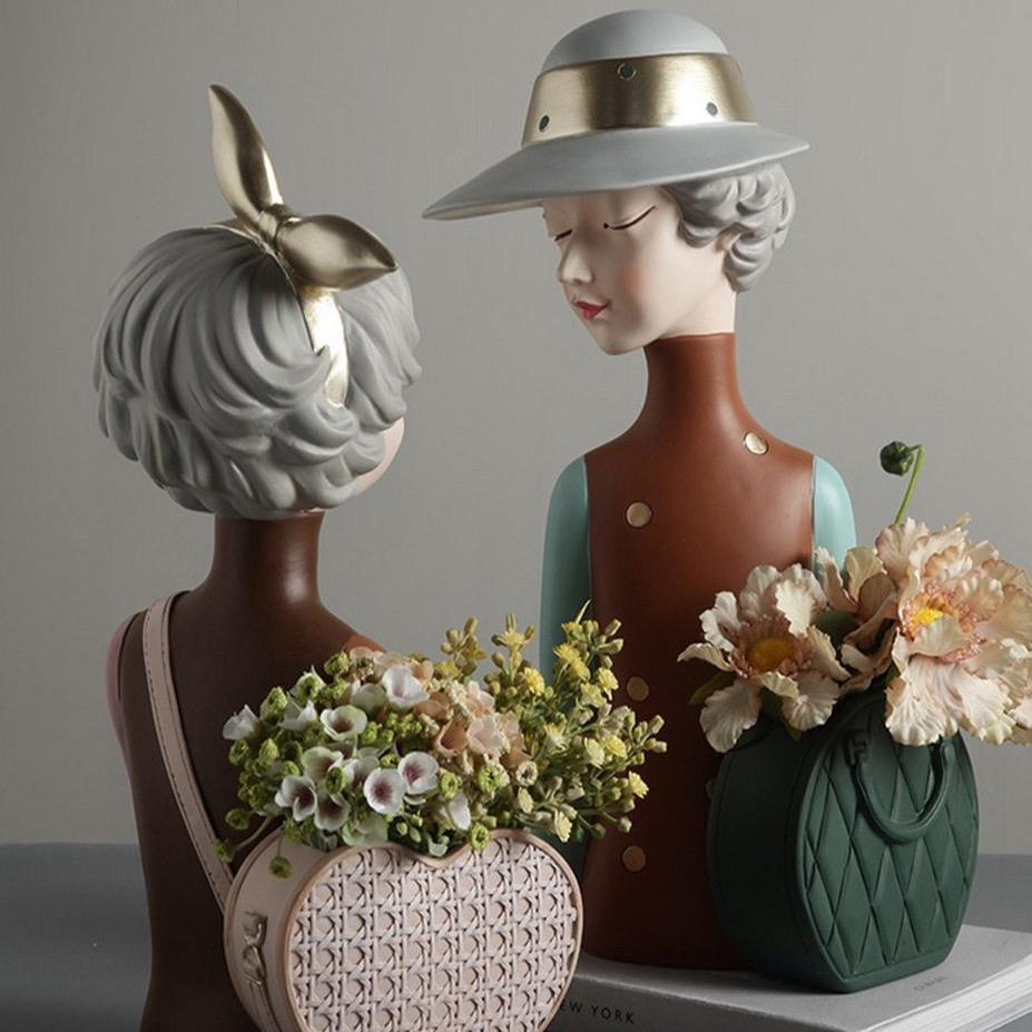 Mimosa Skulptur för Hem eller Kontor Vacker Dekorativ Konstverk Carvallo