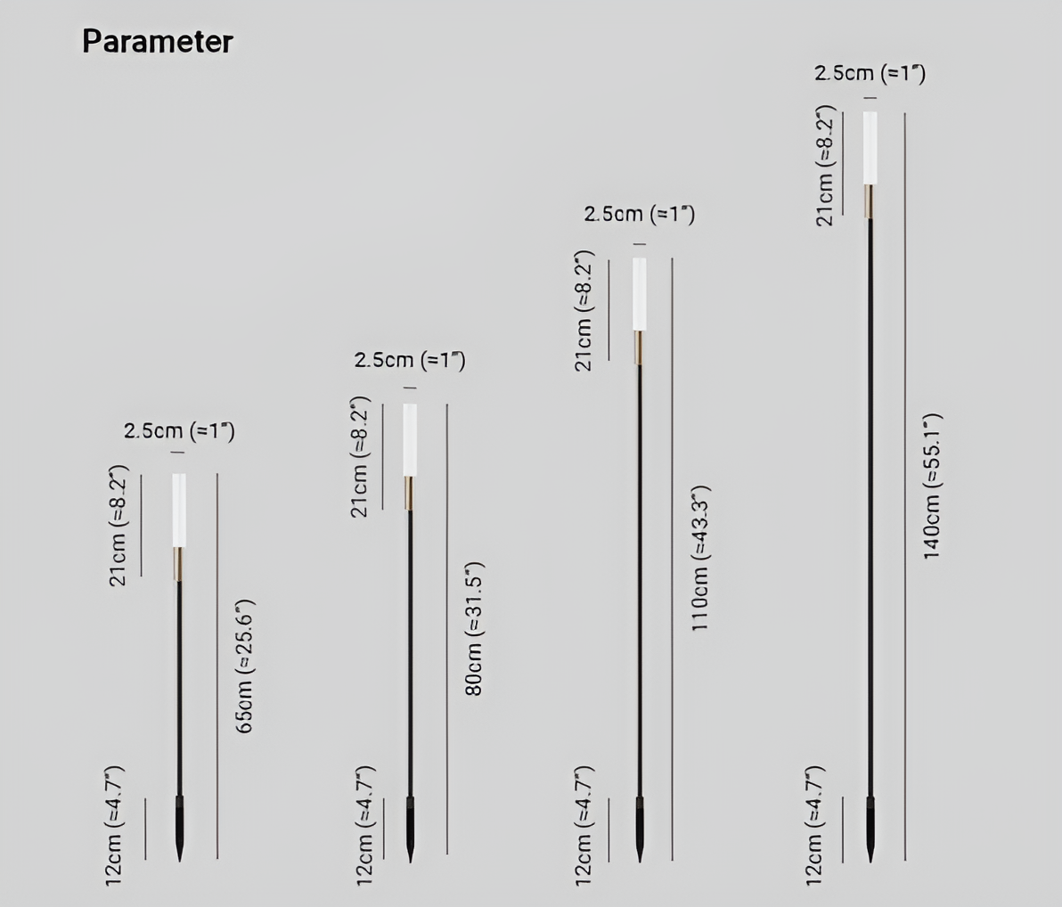 Moderna solenergidrivna utomhus LED-trädgårdsbelysning för enkel belysning Carvallo