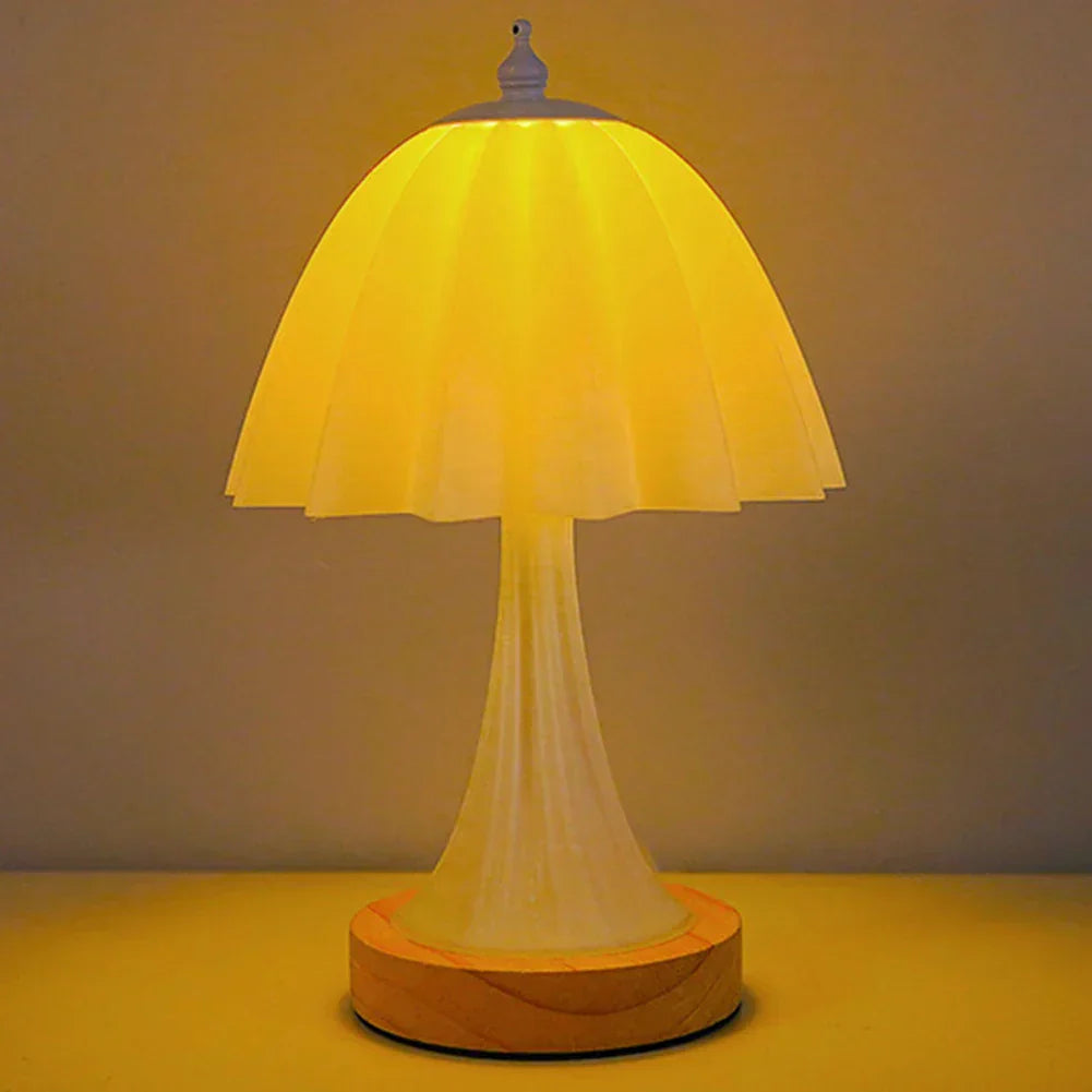 WoodGlow – Minimalistisk LED Bordslampa för Stämningsfull Belysning Carvallo