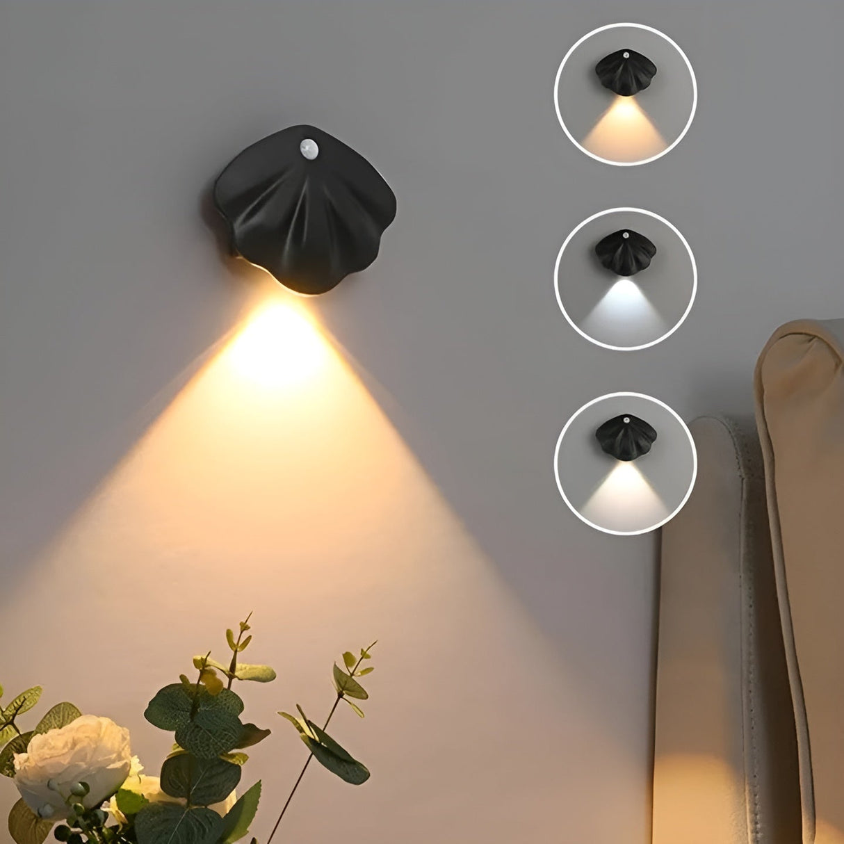 Rörelse sensor LED-lampa – Trådlös & dimbar | USB-uppladdningsbar för trappor & inomhus Carvallo