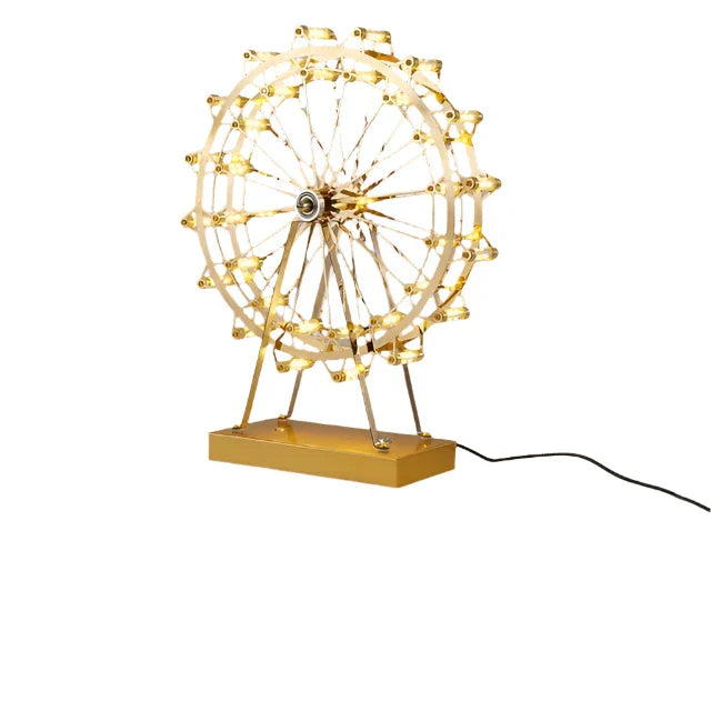 LumiSpin - LED Kälkafyllt Bor avlampa med Musikfunktion, Dimbar Retro Skrivbordslampa Carvallo