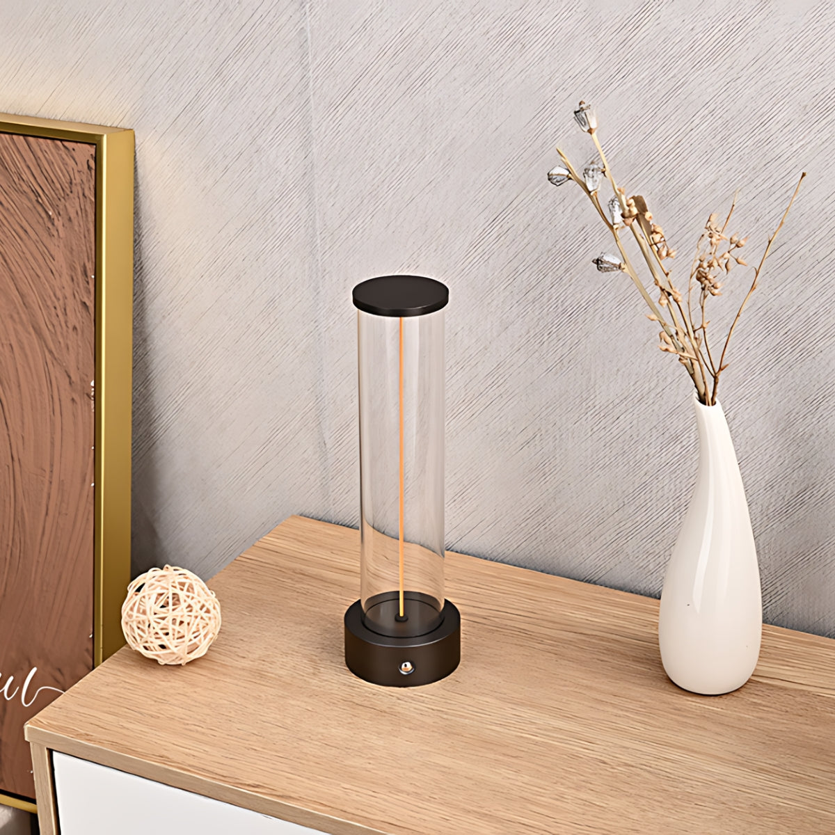 LumièreTube Bordslampa - Minimalistisk design med 3 dimmernivåer Carvallo