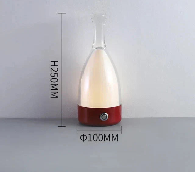 LuxeGlow - Modern Glas Bordslampa med Dimbar LED Belysning Carvallo