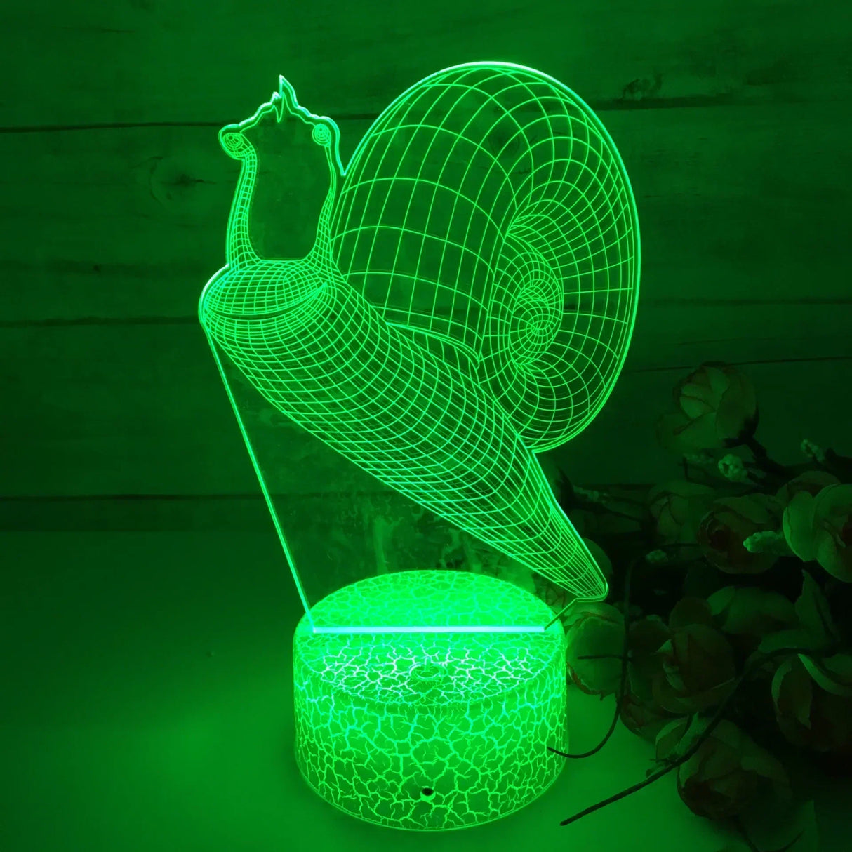 GlowSnail - 3D LED Nattlampa med Färgändring och Dimbart Läge Carvallo