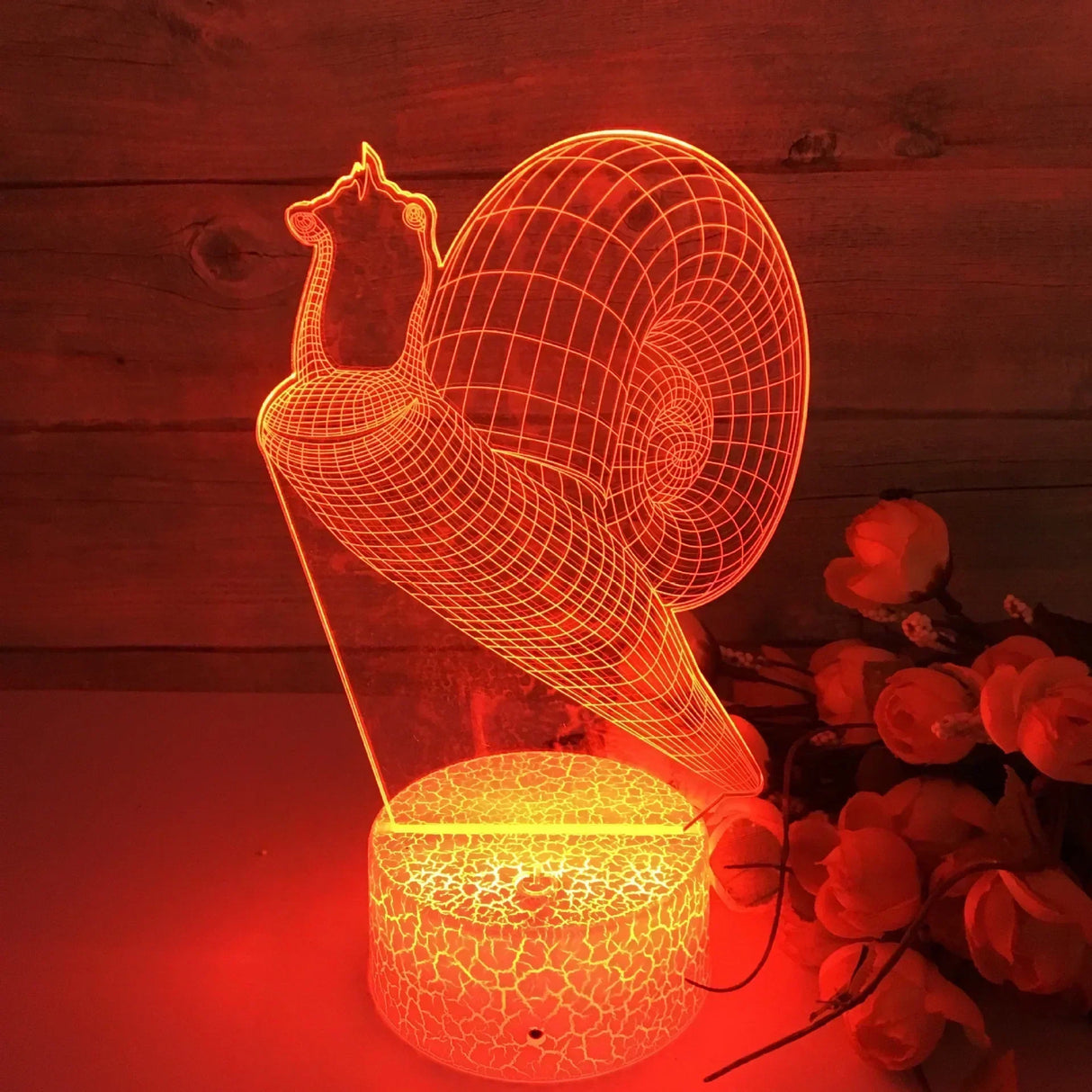 GlowSnail - 3D LED Nattlampa med Färgändring och Dimbart Läge Carvallo