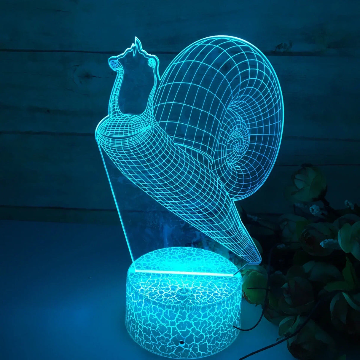 GlowSnail - 3D LED Nattlampa med Färgändring och Dimbart Läge Carvallo