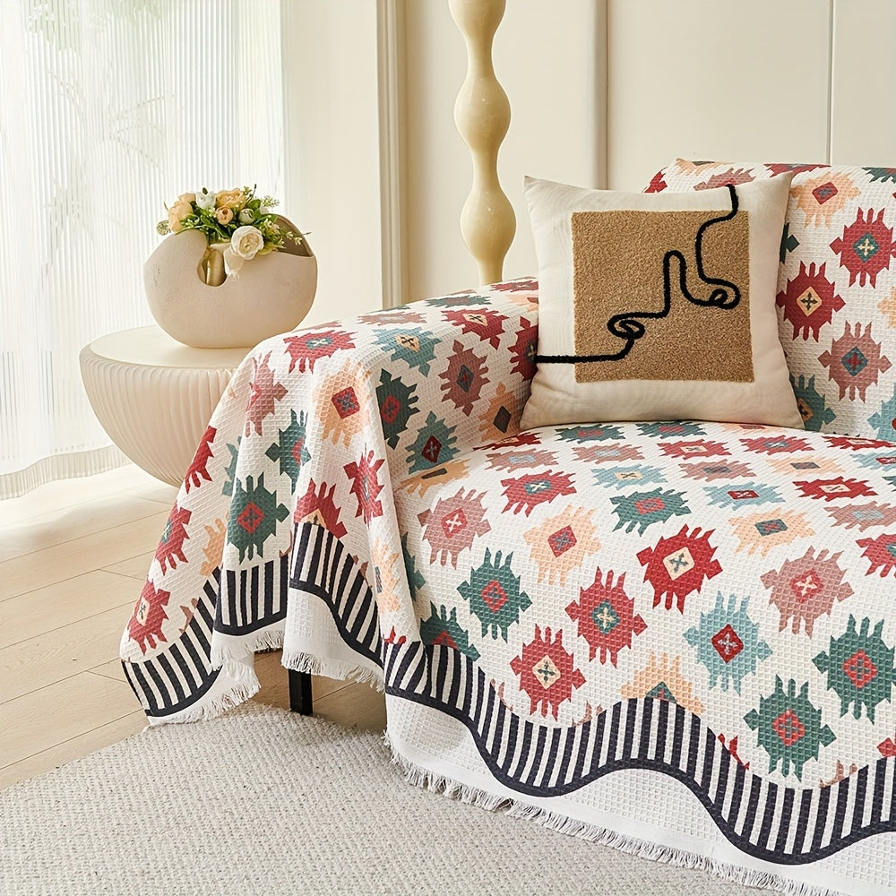 Nomad Charm Geometrisk Soffkastcover Carvallo