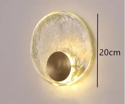 CrystalRing - Elegant LED Ring Vägglampa med Glasdetaljer – Modern Design Carvallo