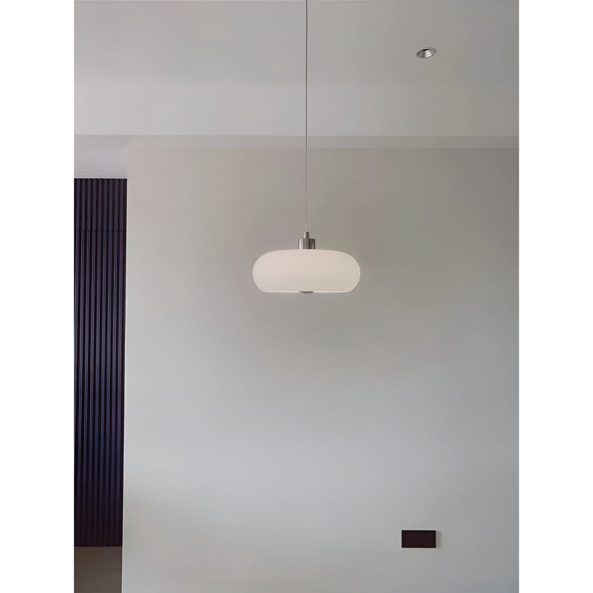 GlassGlow Lampa - Retro Nordisk Glas LED Hänglampa Carvallo