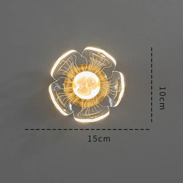 BloomGlow – Blomformad LED Vägglampa för Sovrum & Vardagsrum Carvallo