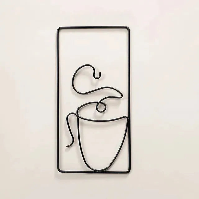 Brew Mood - Ästhetisk Kaffe Metall Väggdekoration Carvallo