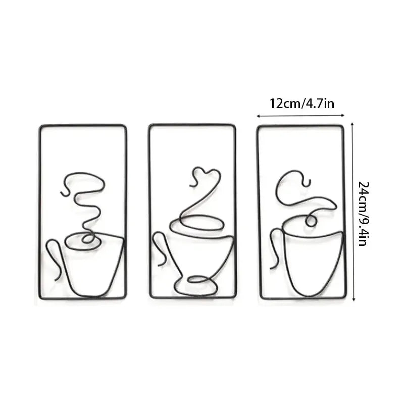 Brew Mood - Ästhetisk Kaffe Metall Väggdekoration Carvallo