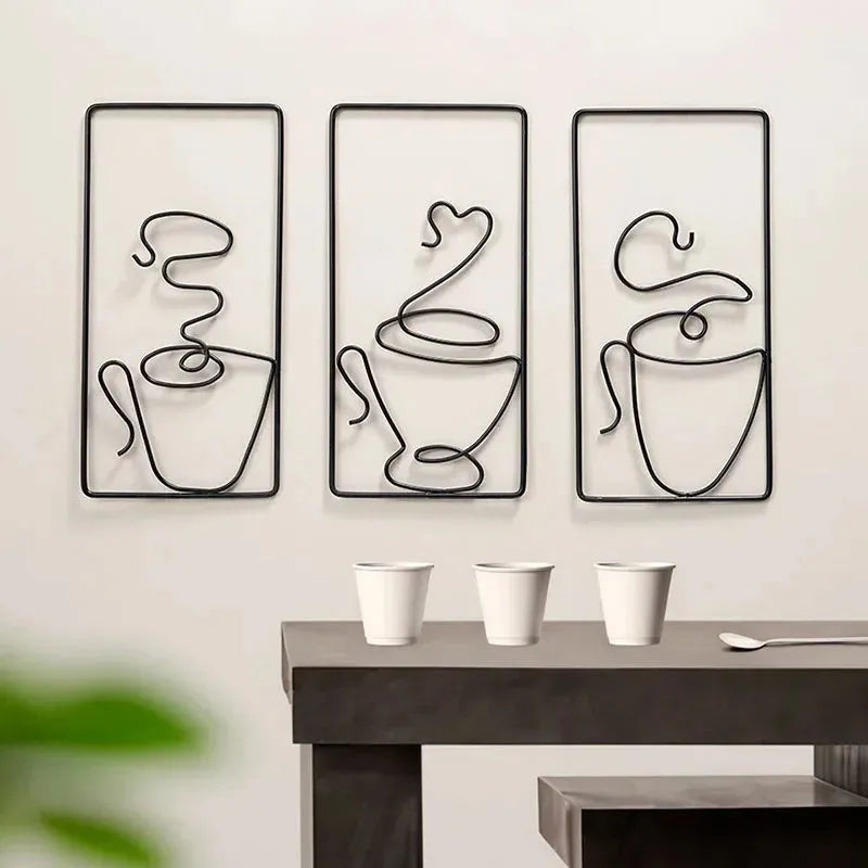 Brew Mood - Ästhetisk Kaffe Metall Väggdekoration Carvallo