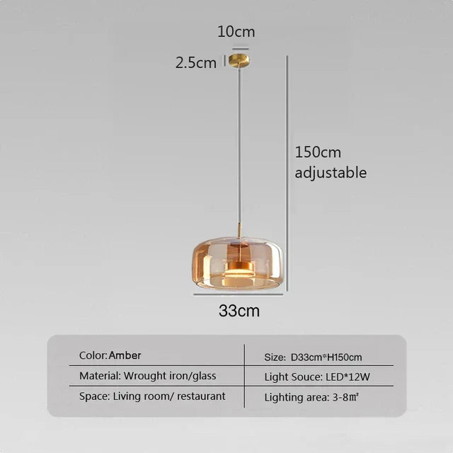 TransparantLicht - Minimalistisk Glas Hänglampa Carvallo
