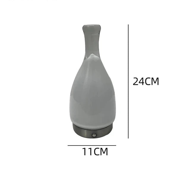 LumeCarry – Bärbar LED Flasketta med Läderhandtag Carvallo