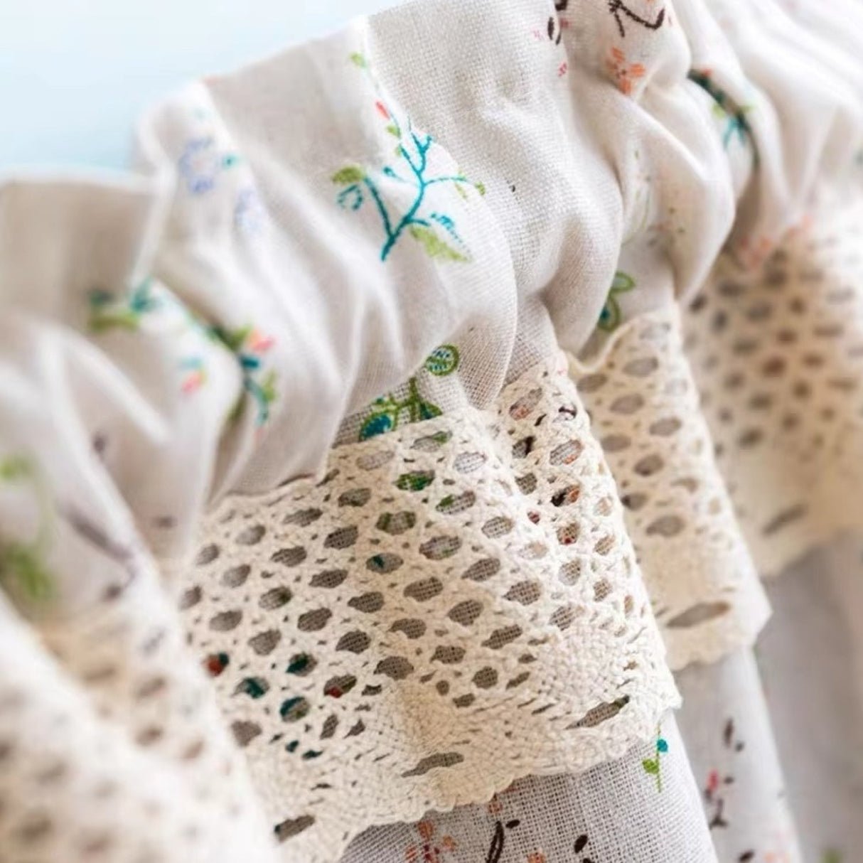 Nordic Bloom Kök Skåp Gardin Carvallo