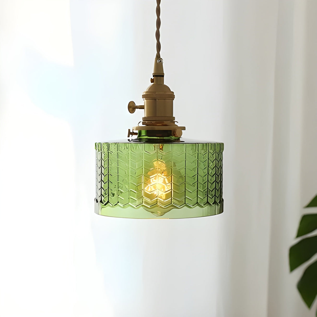 CrystalWave Light – Retro Kort Cylinder LED Hänglampa Carvallo