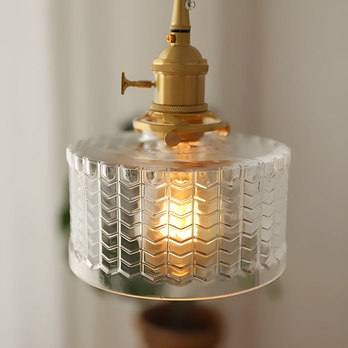 CrystalWave Light – Retro Kort Cylinder LED Hänglampa Carvallo
