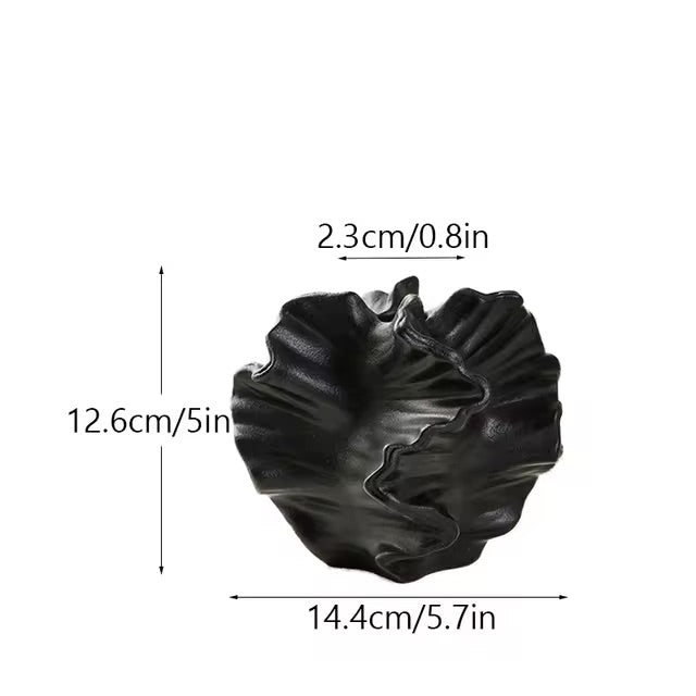 Coastal Elegance Keramikvas – Rev-inspirerad dekorativ accent MILA Sverige