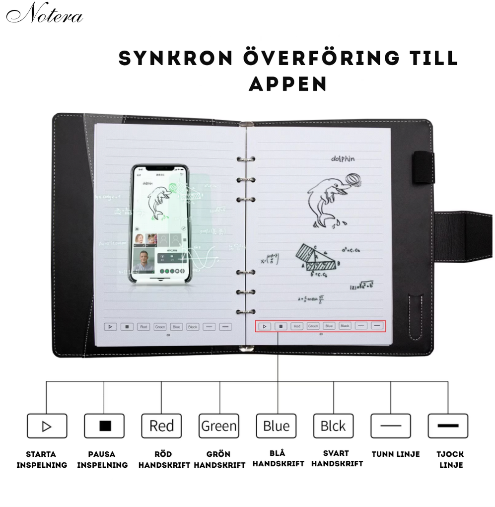 Notera – Smart Digital Anteckningsbok med Penna och App-VaruZ-Hemnix
