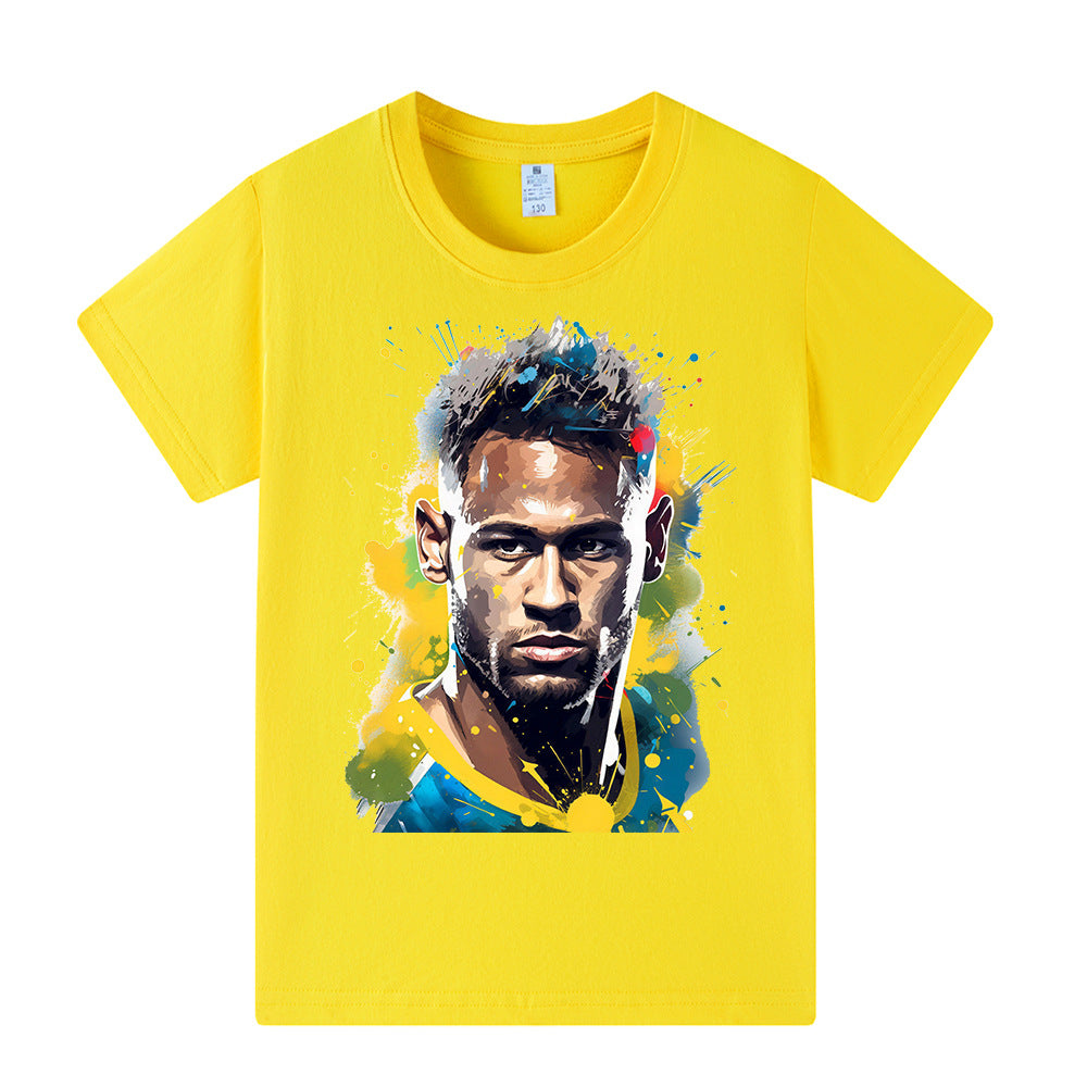 Neymar Fotbolls T-shirt för Barn Footballdinho