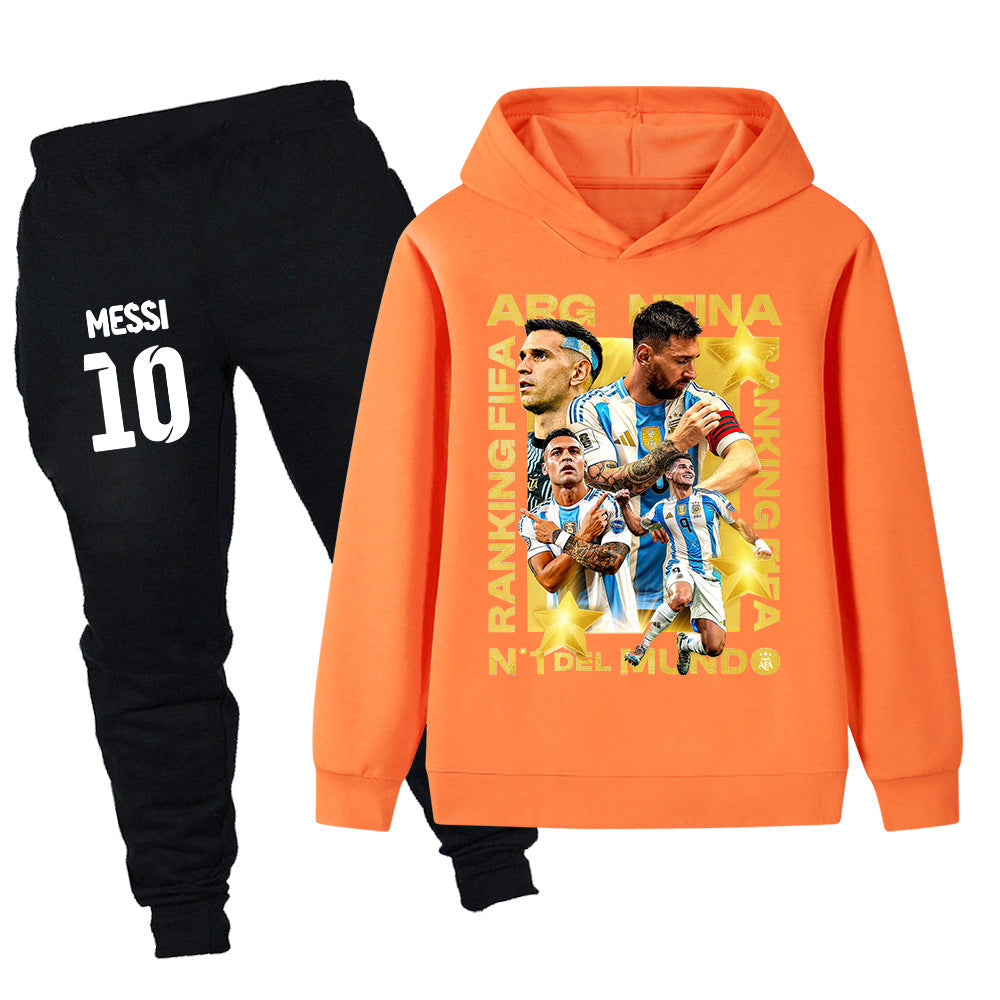Lionel Messi Träningsoverall för Barn - Argentina - Tracksuit Footballdinho