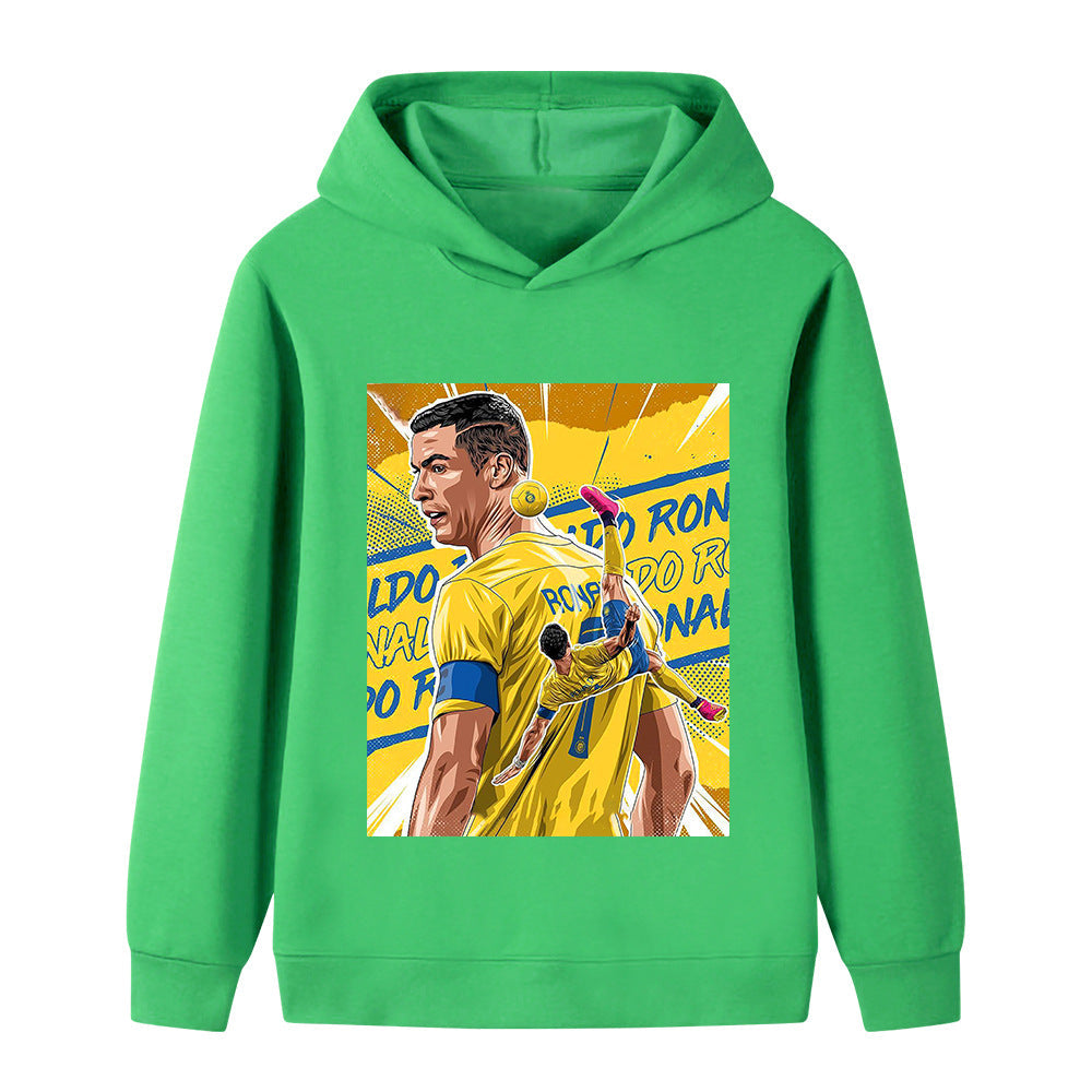 Cristiano Ronaldo Fotbolls Hoodie för Barn - Al Nassr