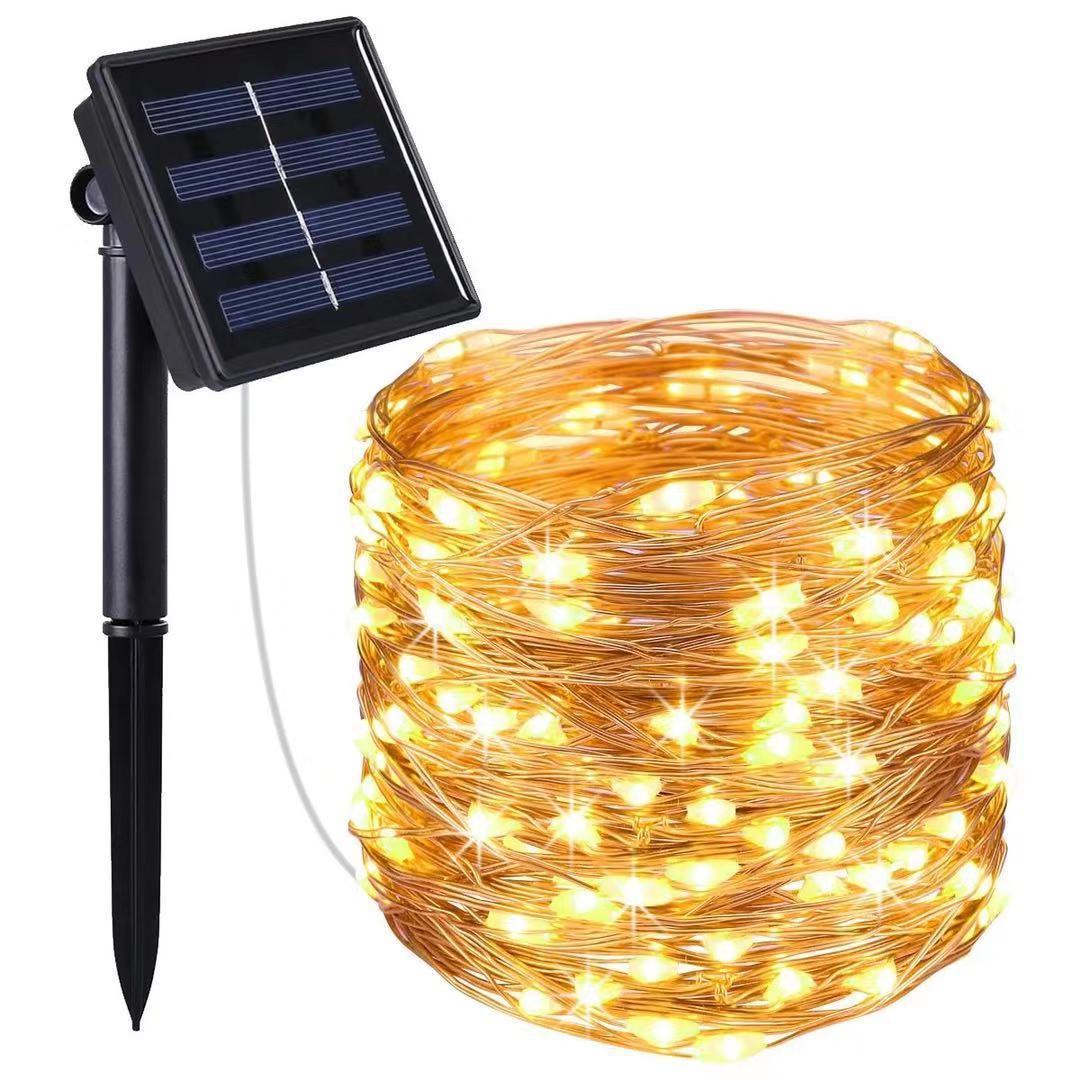 Vattentålig ljusslinga med solenergi Carvallo