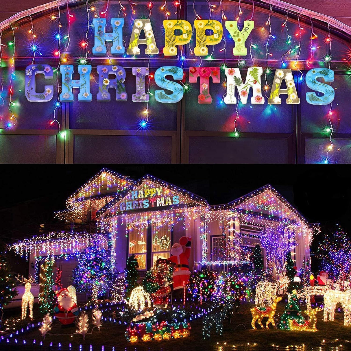 LED Bokstäver Blommor Carvallo