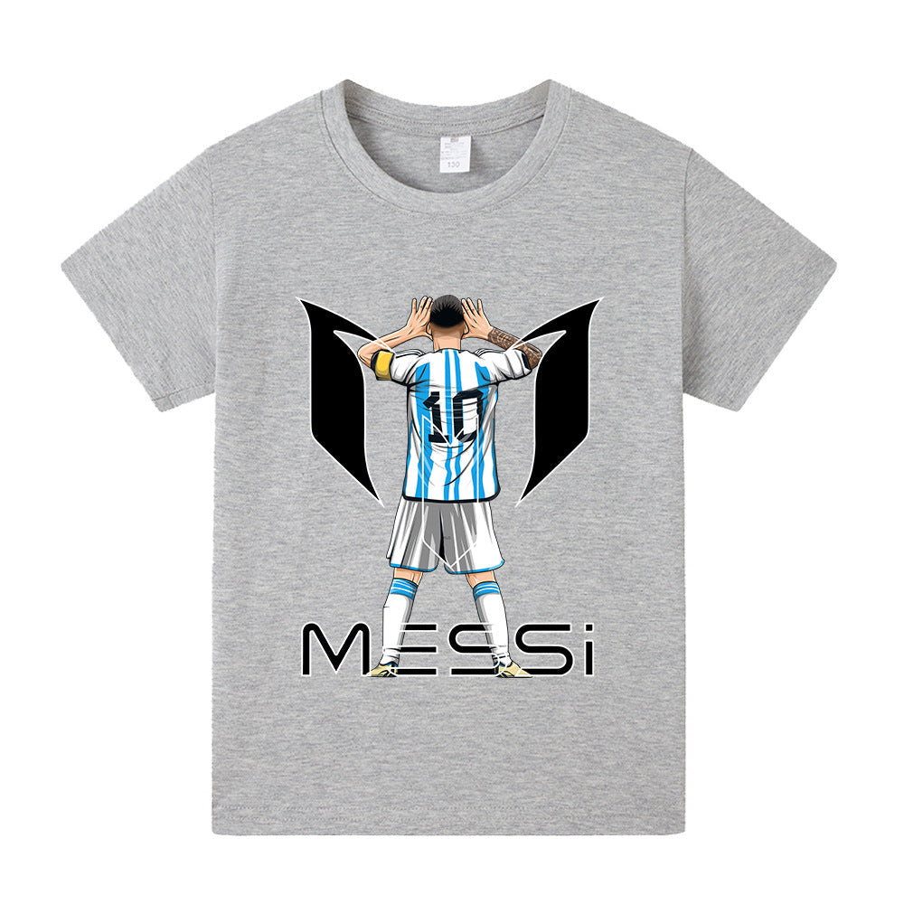 Lionel Messi Fotbolls T-shirt för Barn - Bekväm Footballdinho